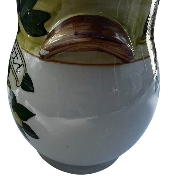 Hand-Painted Biscotti Jar with Olive Design - Picture 3 of 7